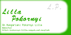 lilla pokornyi business card